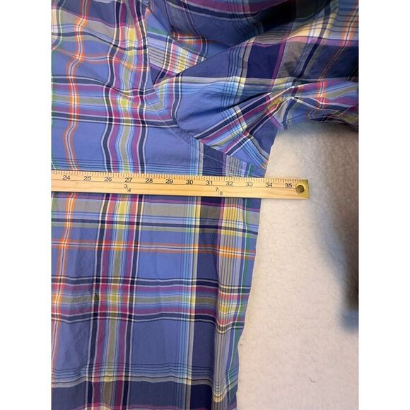 Polo Ralph Lauren Shirt Mens Big Blue Pink Plaid Button Down Logo Preppy Size5XB - Picture 6 of 6